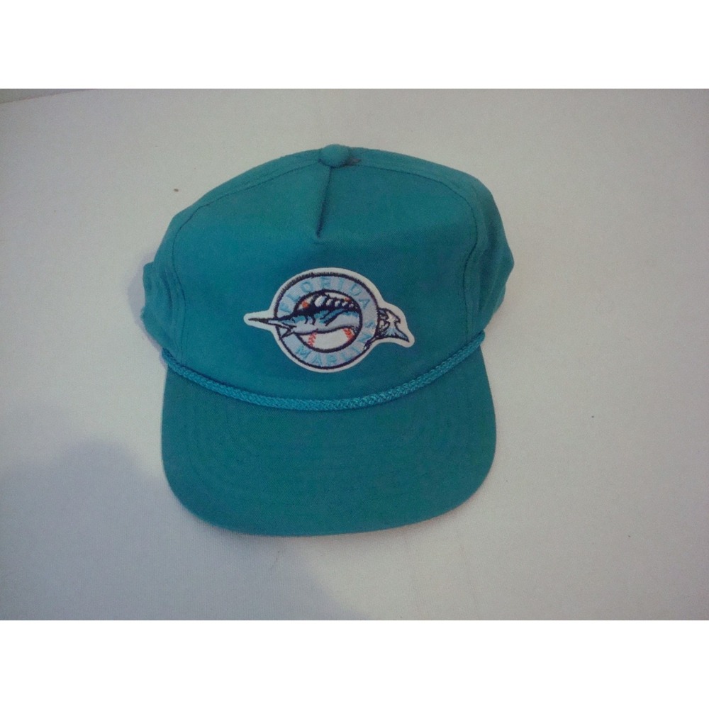 FLORIDA MARLINS 90S SNAPBACK YA HAT CAP VINTAGE DEADSTOCK C1